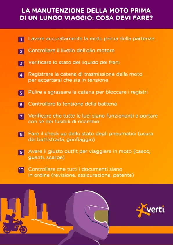 checklist manutenzione moto