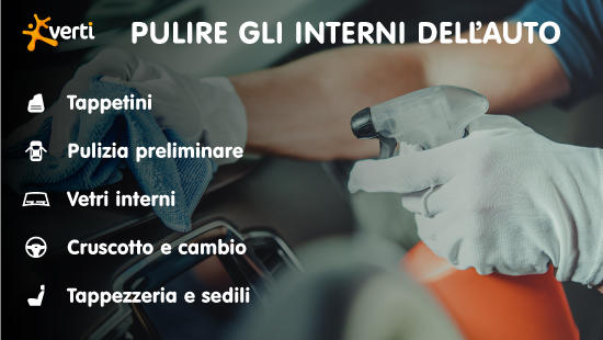 Pulizia interni dell'auto: 8+1 consigli per il faidate